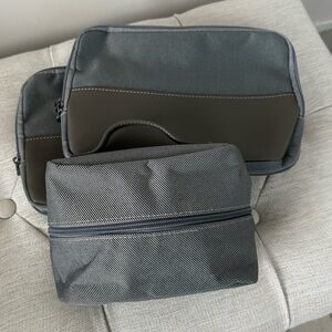 Bundle of 3 Bvlgari for Emirates Travel Set Zip Cases / Pouches